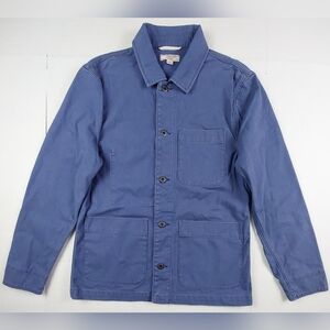 J Crew Wallace & Barnes Chore Jacket Mens Size Small Blue Cotton Style K9102